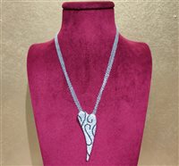 Collana Sangiorgi Preziosi Donna in Oro bianco Diamante 12032022-CUORE-2